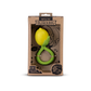 Lemon Natural Rubber Baby Rattle