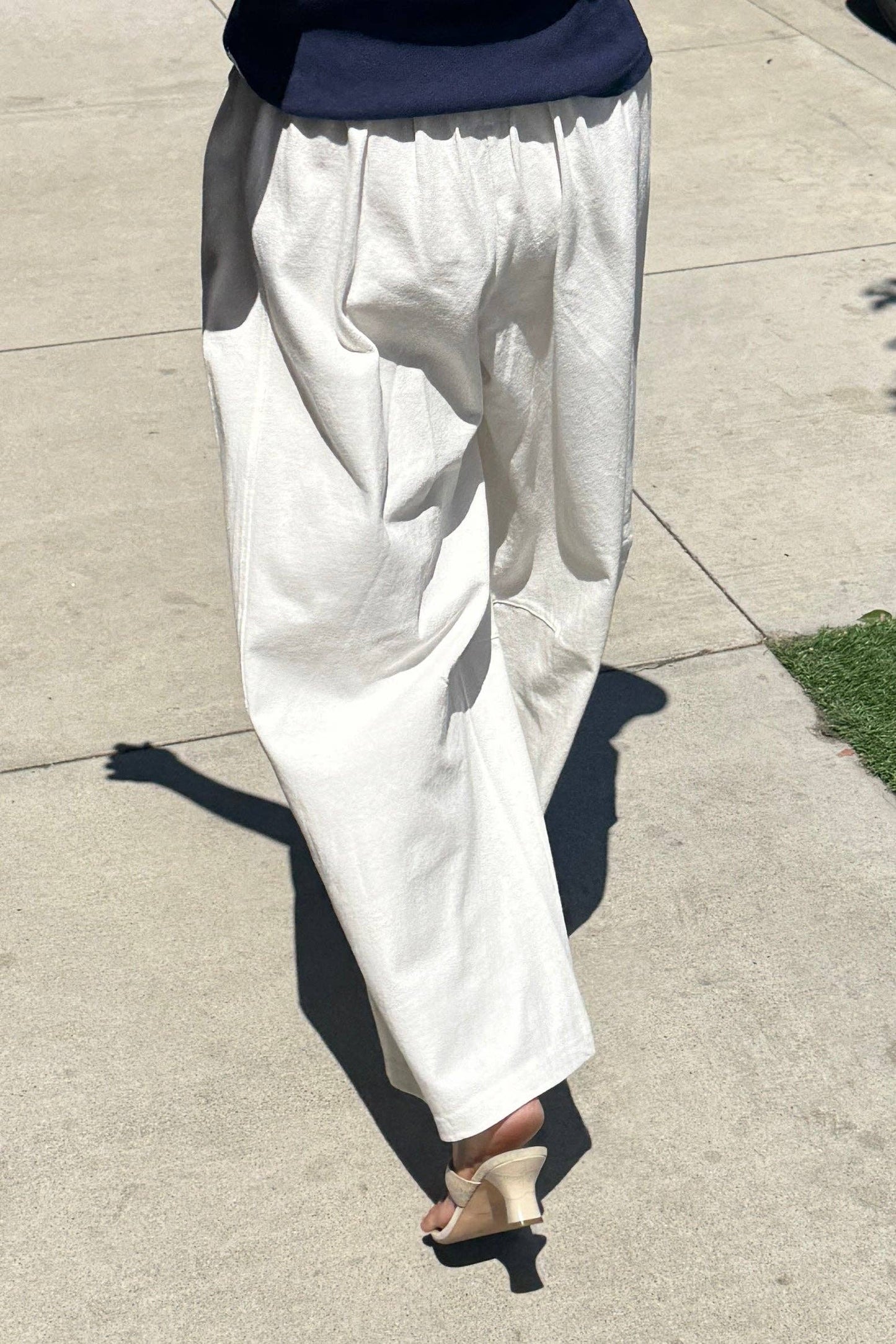 Le Bon Shoppe White Cotton Bare Pants