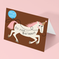 Fancy Filly Greeting Card