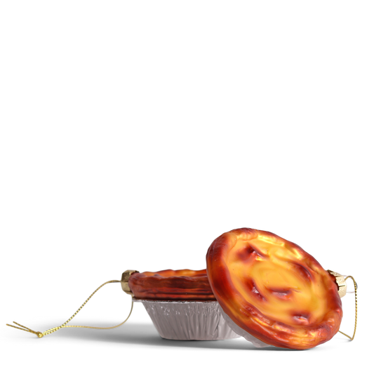 Pastel De Nata Glass Decoration