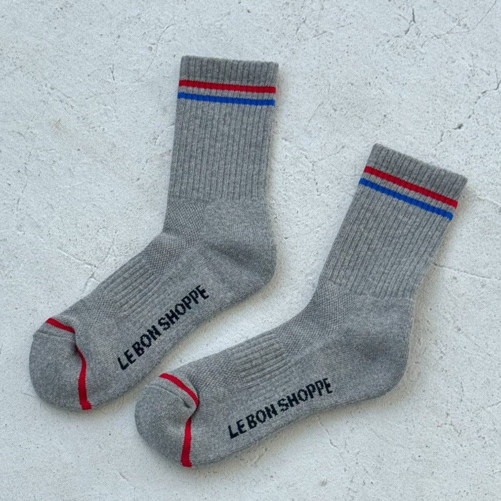 Le Bon Shoppe True Grey Boyfriend Socks