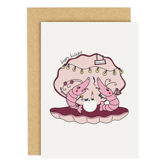 Shrimp Birthday Greeting Card
