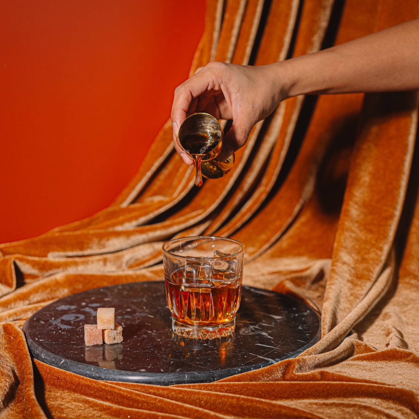 Maple Pecan Old Fashioned Cocktail Cubes