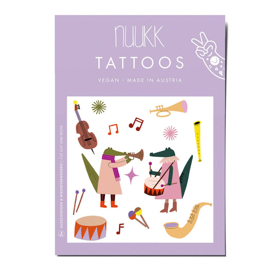 Crocodile Organic Temporary Tattoos