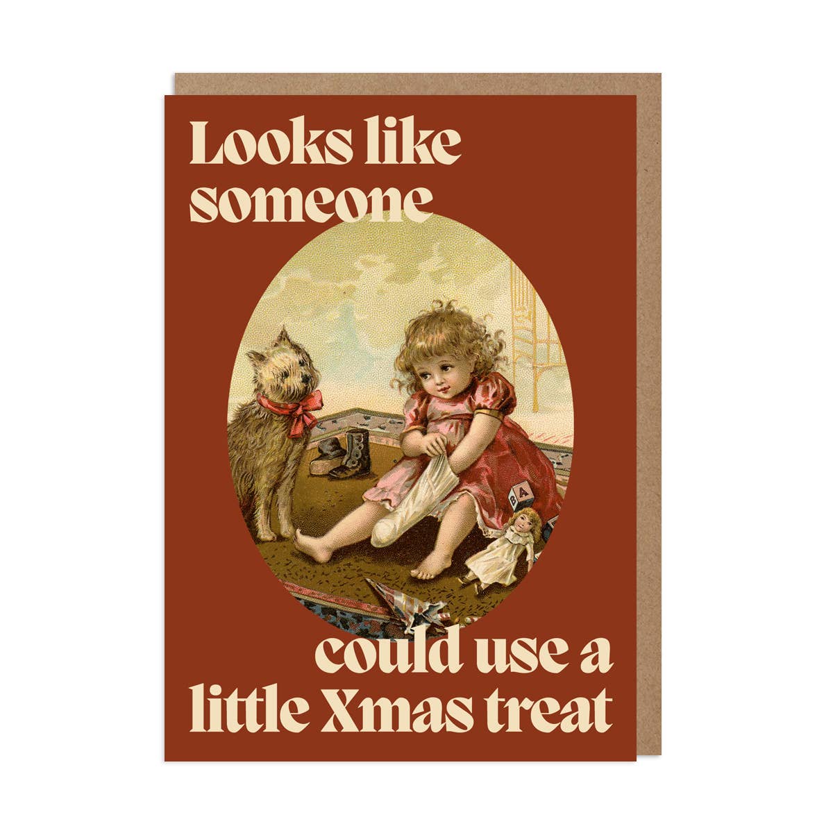 A Little Treat Christmas Greeting Card