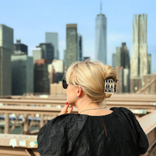 Basque Boulangerie Hand-Painted Claw Hair Clip