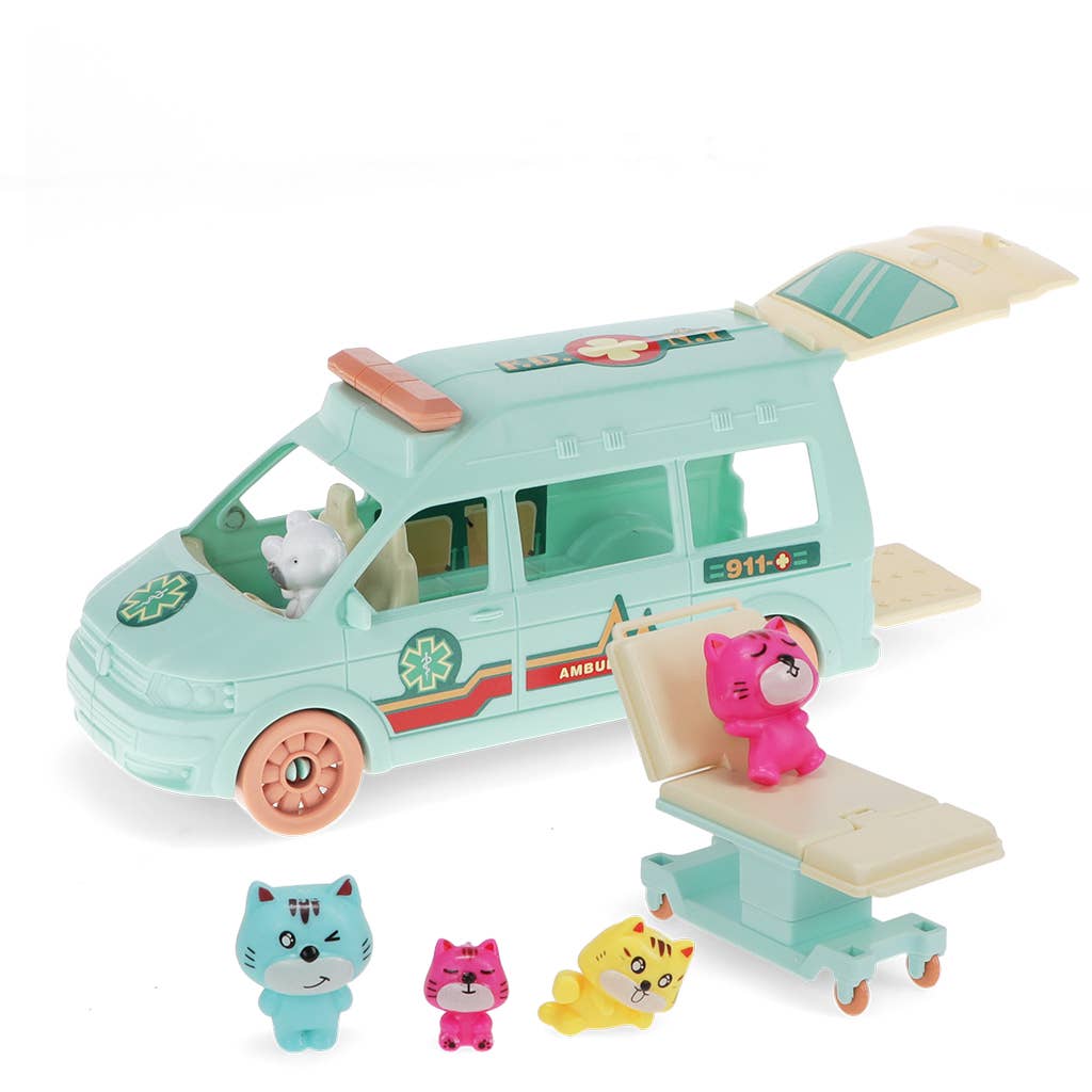 Kitten Ambulance Little World Playset