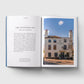 Open book showing text and a photograph of The Spaniards Inn on a white background