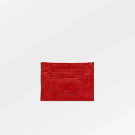 Becksöndergaard Adrenaline Red Suede Card Holder