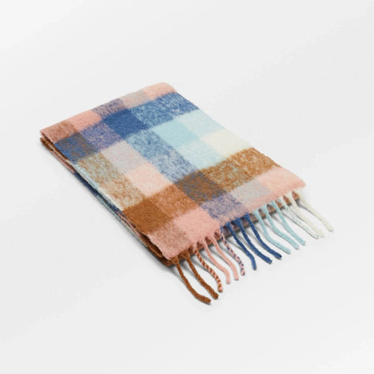 Becksöndergaard Cinnamon Brown Check Anilopa Scarf