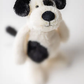 Jellycat Bashful Black & Cream Puppy