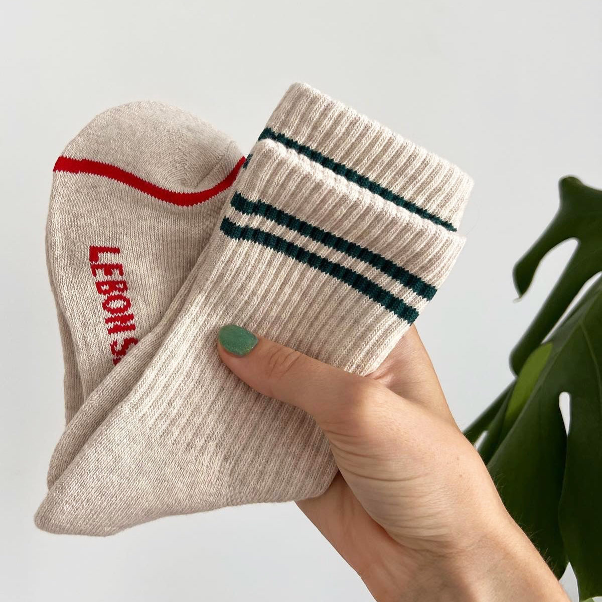 Le Bon Shoppe Oatmeal Boyfriend Socks
