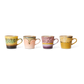 HKliving 70's Ceramics Radiant Americano mugs (set of 4)