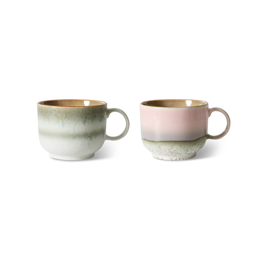 HKliving 70's Ceramics Nova Tea cups (Set of 2)