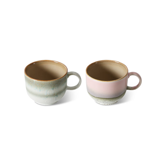 HKliving 70's Ceramics Nova Tea cups (Set of 2)
