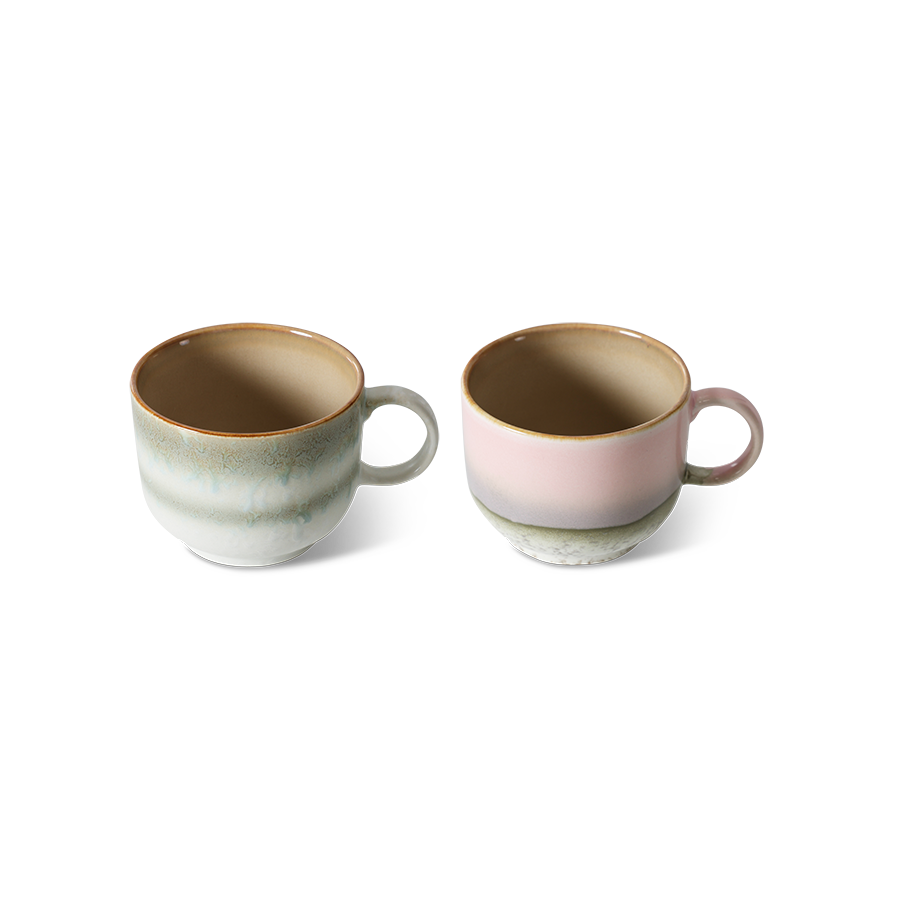 HKliving 70's Ceramics Nova Tea cups (Set of 2)