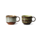 HKliving 70's Ceramics Odyssey Tea cups (Set of 2)
