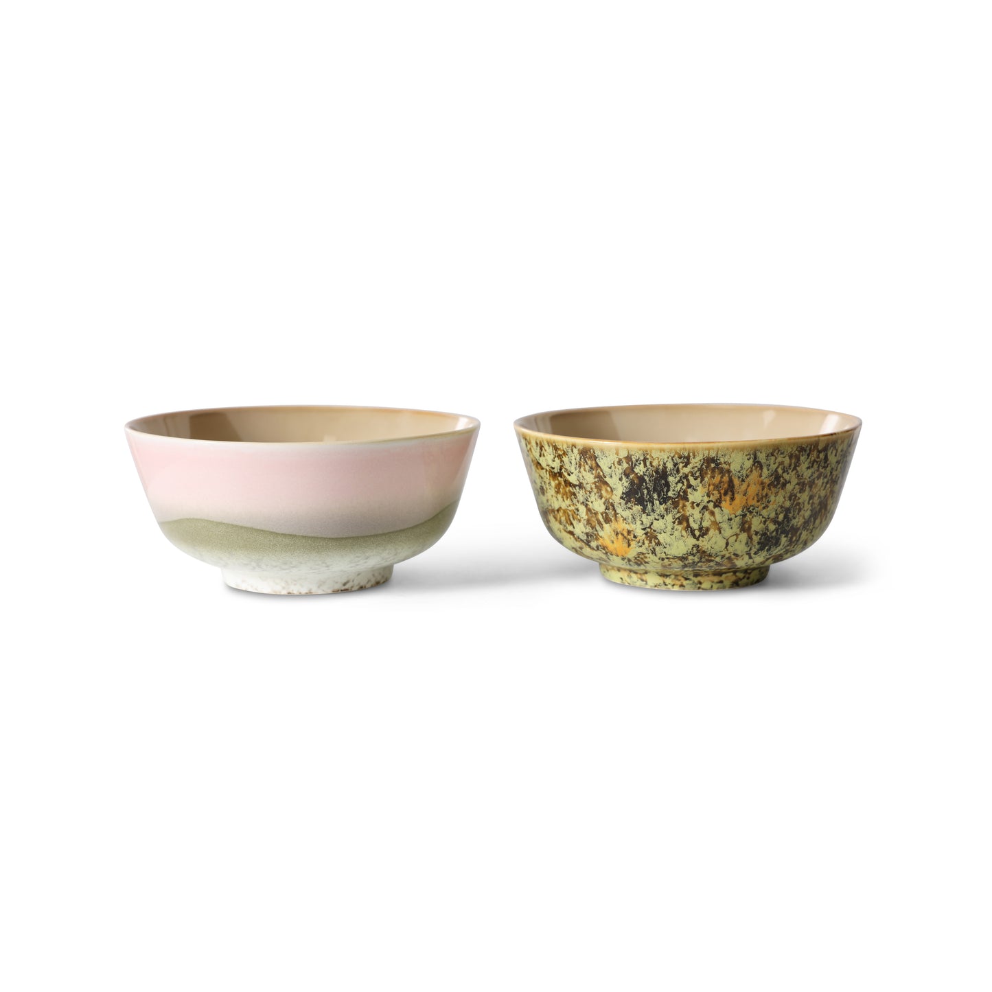HKliving 70's Ceramics Ascend Ramen Bowl (Set of 2)