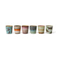 HKliving Ceramic 70's Surreal Coffee Mugs (Set of 6)