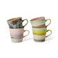 HKliving 70's Ceramics Rococo Americano Mug (Set of 4)