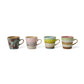 HKliving 70's Ceramics Rococo Americano Mug (Set of 4)