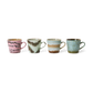 HKliving 70's Ceramics Dada Cappuccino Mugs (Set of 4)