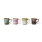 HKliving 70's Ceramics Brutalism Espresso Mugs (Set of 4)