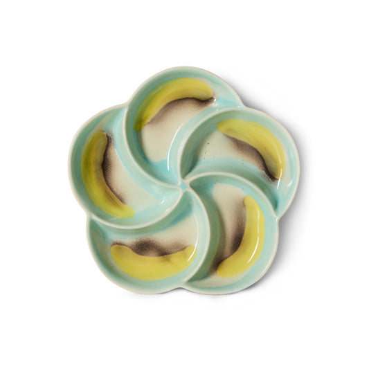 HKliving 70's Ceramics Glint Snack Tray
