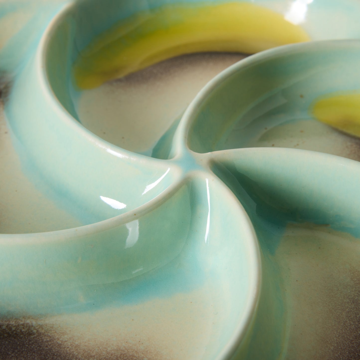 HKliving 70's Ceramics Glint Snack Tray