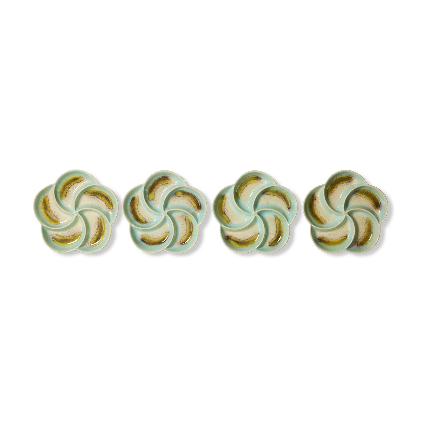 HKliving 70's Ceramics Glint Snack Tray