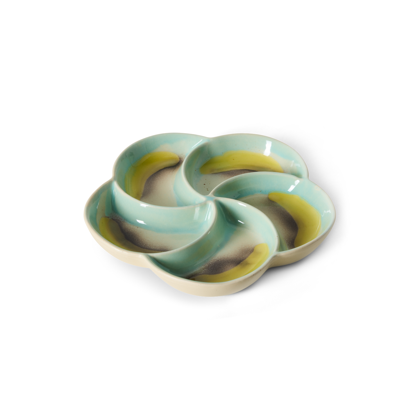 HKliving 70's Ceramics Glint Snack Tray