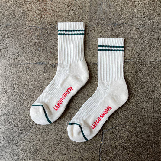 Le Bon Shoppe Parchment Boyfriend Socks