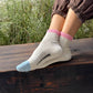 Le Bon Shoppe Grey Pink Colour Block Girlfriend Socks