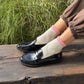 Le Bon Shoppe Grey Pink Colour Block Girlfriend Socks