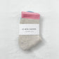 Le Bon Shoppe Grey Pink Colour Block Girlfriend Socks