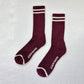 Le Bon Shoppe Maroon Extended Boyfriend Socks