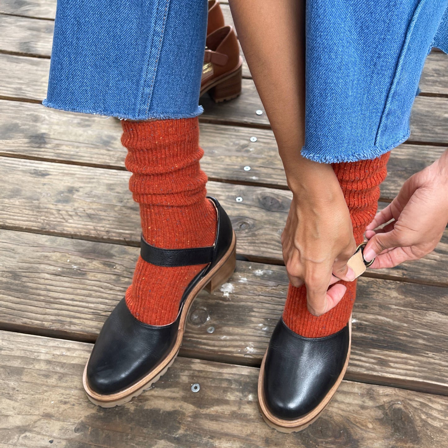 Le Bon Shoppe Gingerbread Snow Socks