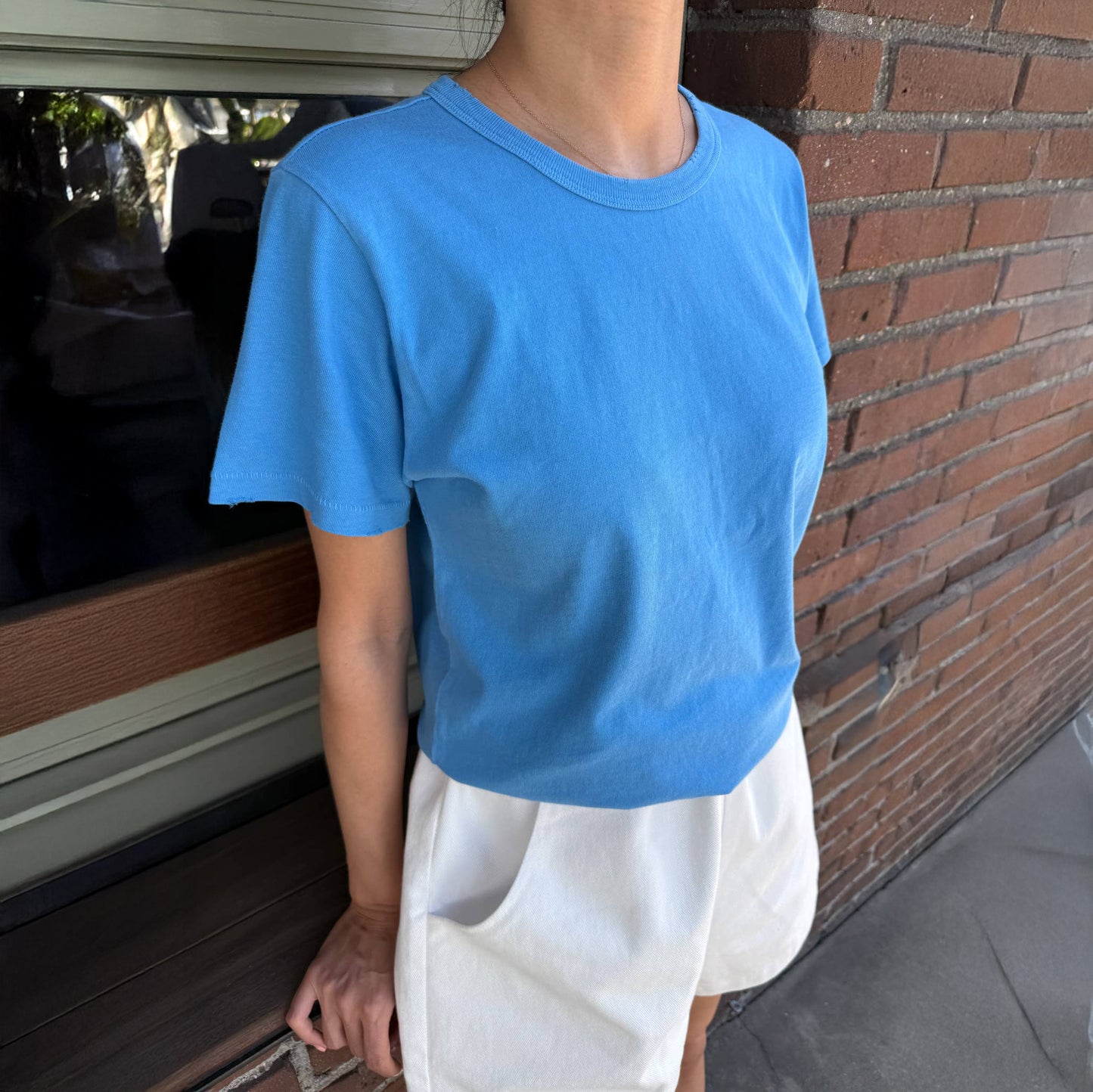 Le Bon Shoppe Yacht Blue Organic Cotton Vintage Boy Tee