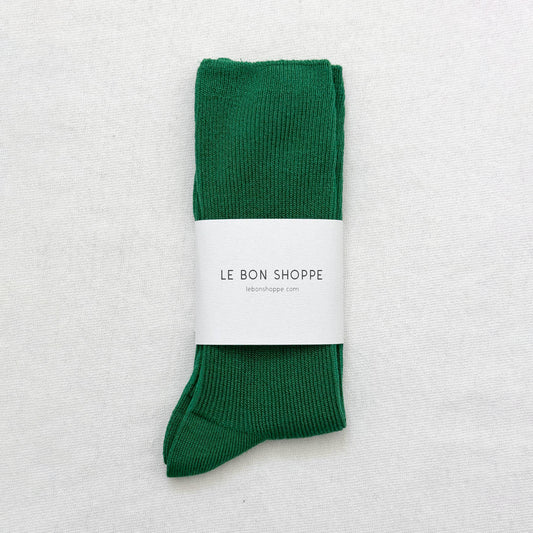 Le Bon Shoppe Deep Green Trouser Socks