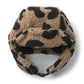 Leopard print headband on a white background