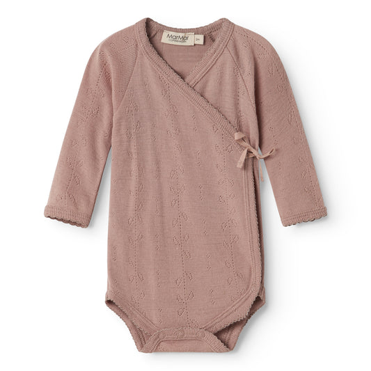 Burnt Rose Belita Wool Pointelle Body