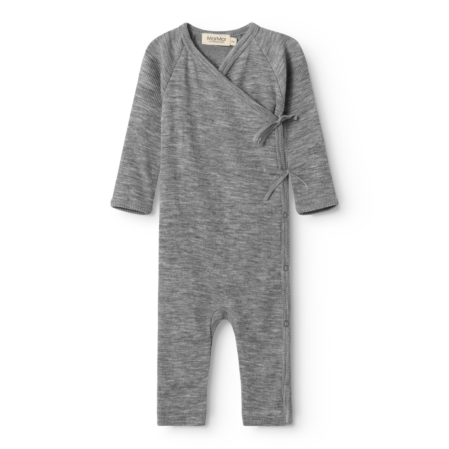 Grey Melange Rula Wool Rib Body