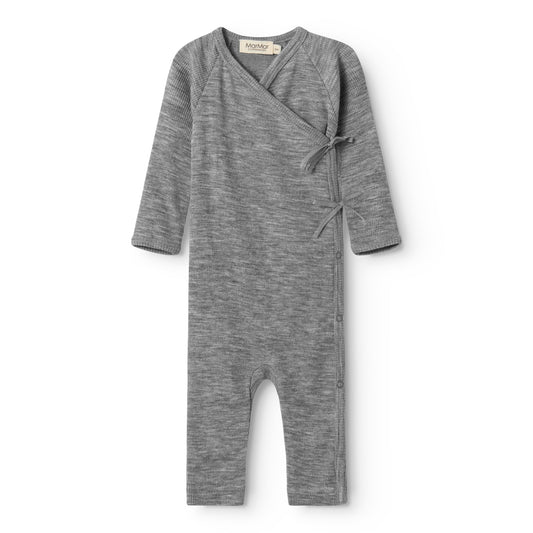 Grey Melange Rula Wool Rib Body