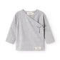Light Grey Melange Long Sleeve Tut Modal Wrap