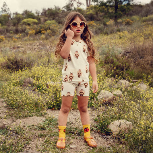 Mini Rodini Bees Bike Shorts
