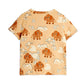 T-shirt with mammoth pattern on a beige background