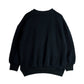 Black sweatshirt on a white background, viewed from the back