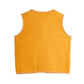 Yellow sleeveless shirt on a white background