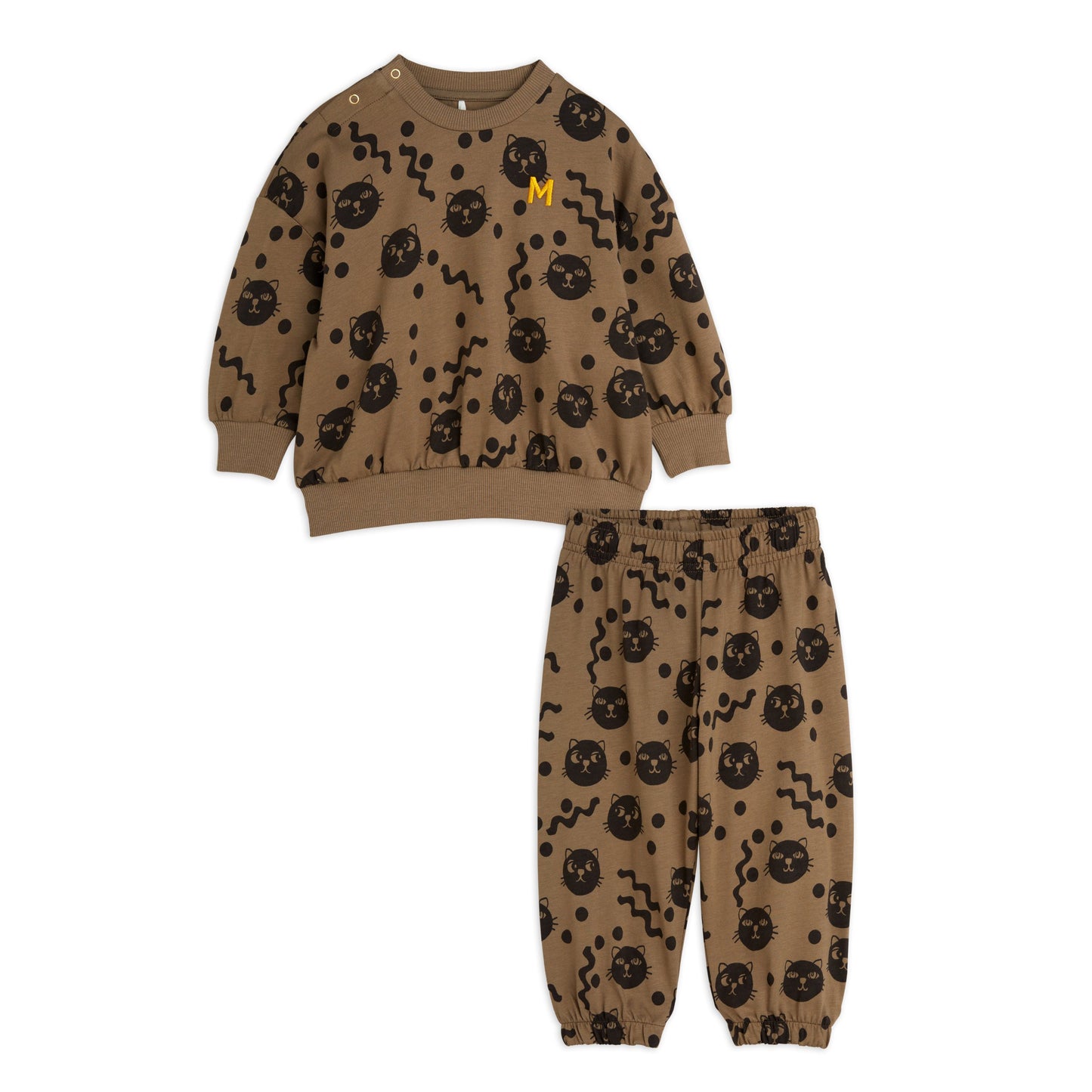 Mini Rodini Squiggly Cats Baby Set