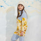 Mini Rodini Rabbits Fleece Half Zip Sweater